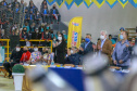 Abertura dos Jogos da Integração do Idoso, em Guaratuba. Foto: Valdelino Pontes/AEN