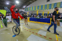 Abertura dos Jogos da Integração do Idoso, em Guaratuba. Foto: Valdelino Pontes/AEN