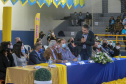 Abertura dos Jogos da Integração do Idoso, em Guaratuba. Foto: Valdelino Pontes/AEN