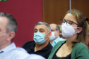 As ações para o pós-pandemia da Covid-19 devem ser prioridade no processo de reorganização do Planejamento Regional Integrado (PRI) da área da saúde no Paraná. A afirmação foi feita pelo secretário estadual da Saúde, Beto Preto, durante evento para discutir o PRI com Regionais e municípios da Macrorregião Oeste, realizado em Foz do Iguaçu, nesta terça-feira (26). - Foz do Iguaçu, 26/10/2021 - Foto: Américo Antonio/SESA