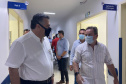 O secretário de Estado da Saúde, Beto Preto, assinou nesta sexta-feira (5) a autorização para o aumento no repasse de custeio ao Hospital Moacir Micheletto, em Assis Chateaubriand, logo após a visita na unidade. - Assis Chateaubriand, 05/11/2021 - Foto: Andressa Desyreé / Sesa