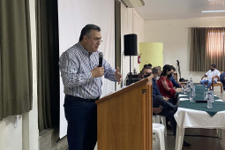 O secretário de Estado da Saúde, Beto Preto, destacou a parceria do Governo do Estado com os municípios, principalmente no enfrentamento à Covid-19, em reunião realizada nesta quarta-feira (27) com a Associação dos Municípios dos Campos Gerais (AMCG) em Arapoti. - Arapoti, 27/10/2021 - Foto: SE#SA