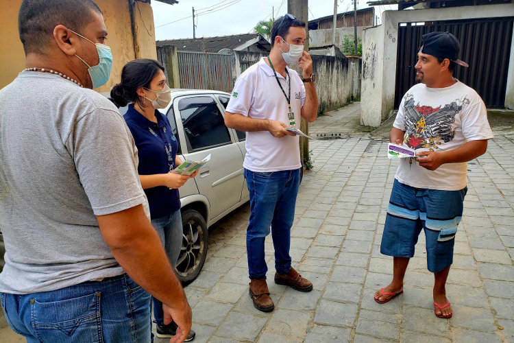 Portos do Paraná coordena ação de educação ambiental em Paranaguá. Foto: Portos do Paraná
