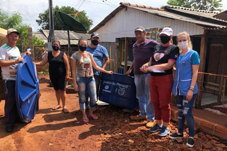 O projeto Caixa D´Água Boa, do governo Carlos Massa Ratinho Junior, conquistou nesta quinta-feira o prêmio ODS (Objetivos do Desenvolvimento Sustentável). O anúncio foi feito pela equipe do Sesi durante o Congresso ODS 2021. - Curitiba, 26/11/2021 - Foto: SEJUF