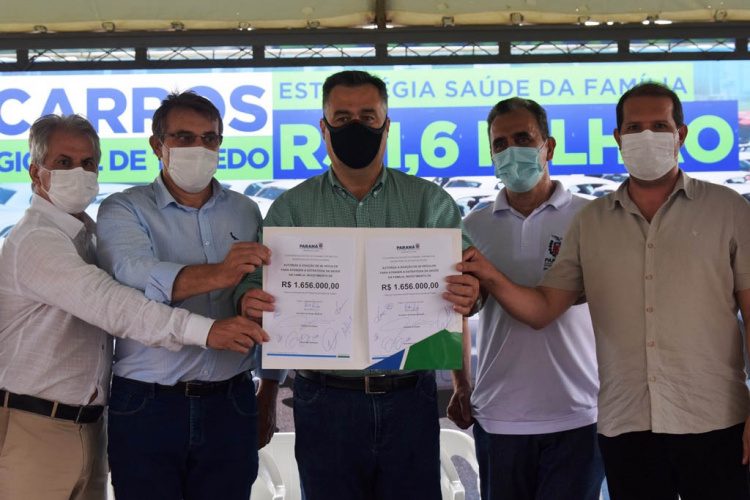Estado entrega 48 carros para a Saúde da Família de 18 municípios da região de Toledo