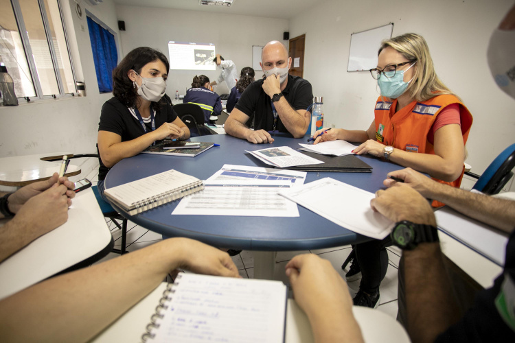 Portos do Paraná executa treinamento para gerenciamento de emergências ambientais - Paranaguá, 26/11/2021 - Foto: Claudio Neves/Portos do Paraná