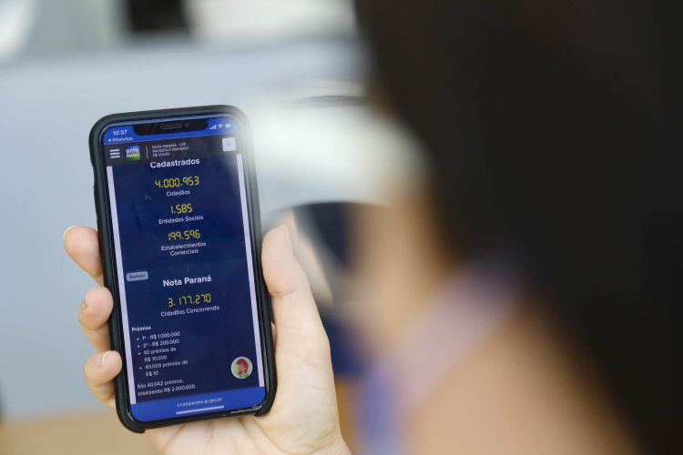 Programa Nota Paraná chega a 4 milhões de contribuintes inscritos. Foto Gilson Abreu/AEN
