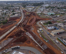 Após um ano de obra, Trevo Cataratas chega a 40% de execução em Cascavel