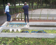 O secretário da Agricultura e do Abastecimento, Norberto Ortigara visita a Villa Peixes, em Curitiba. Foto:SEAB
