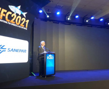 Abertura oficial da III International Fish Congress & Fish Expo Brasil 2021, que se realiza até sexta-feira (26) em Foz do Iguaçu. Foto:SEAB
