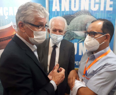 Abertura oficial da III International Fish Congress & Fish Expo Brasil 2021, que se realiza até sexta-feira (26) em Foz do Iguaçu. Foto:SEAB