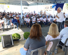 O vice-governador Darci Piana visita a Escola Especial Raio de Luz e a empresa Sepac em Mallet, nesta quarta-feira (1)
