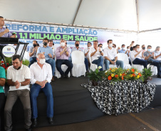 O governador Carlos Massa Ratinho Junior inaugurou nesta sexta-feira (17) o novo Hospital Juarez Barreto, no município de Faxinal, no Vale do Ivaí, após obras de ampliação. - Faxinal, 17/12/2021 - Foto: Ari Dias