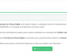 Serviço desenvolvido pela Celepar agiliza a solicitação e renovação de medicamentos na Farmácia do Paraná.