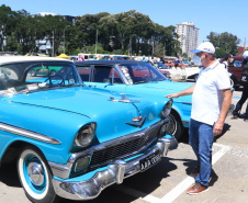 O Departamento de Trânsito do Paraná (Detran-PR), junto com a Federação Brasileira de Veículos Antigos (FBVA), realiza o evento de lançamento do novo modelo de placa preta para veículos de coleção - Curitiba, 22/01/2022