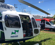 Primeira base aeromédica do interior do Estado completa oito anos