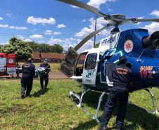 Primeira base aeromédica do interior do Estado completa oito anos
