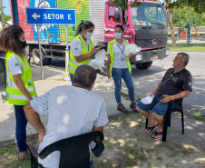 monitoramento de fumaça preta e orientação sobre destinação de resíduos executado no Pátio de Triagem de Paranaguá.