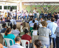 O governador Carlos Massa Ratinho Junior lança nesta sexta-feira (4) a licitação do Viaduto da PUC, em Londrina. 