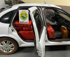 Mais de meia tonelada de maconha é apreendida pelo BPFRON no Oeste do estado