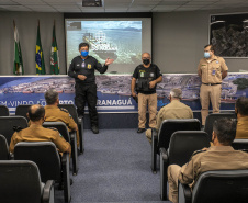 Integração a favor da segurança é debate em visita de alunos do Curso Superior da PMPR ao Porto de Paranaguá