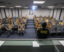 Integração a favor da segurança é debate em visita de alunos do Curso Superior da PMPR ao Porto de Paranaguá