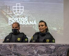 Integração a favor da segurança é debate em visita de alunos do Curso Superior da PMPR ao Porto de Paranaguá