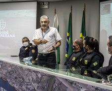 Integração a favor da segurança é debate em visita de alunos do Curso Superior da PMPR ao Porto de Paranaguá