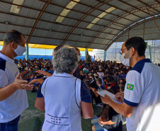 Durante esta semana, em todo o estado, as unidades escolares estaduais e as parceiras da Secretaria da Educação e do Esporte (SEED) realizaram o simulado de abandono.