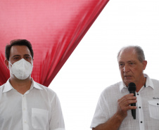 O governador Carlos Massa Ratinho Junior participou nesta quinta-feira (03) da inauguração do Centro Municipal de Educação Infantil (CMEI) Miguel Eduardo Nalini Adur, em Pitanga, na Região Central do Paraná. 