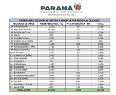 Mais 66 mil vacinas pediátricas chegam ao Paraná nesta terça 