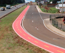 Alças do viaduto Olindo Periolo em Cascavel 