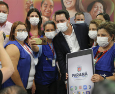 Evento de comemoração do Dia da Mulher no Palácio Iguaçu - Curitiba, 08/03/2022