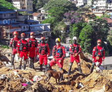 Bombeiros do Paraná concluem participação nas buscas por vítimas em Petrópolis, no Rio
