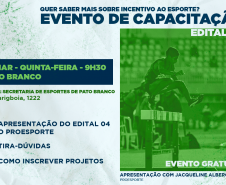 Paraná Esporte realiza eventos de capacitação para inscrição de projetos no Proesporte