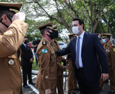 Governador Carlos Massa Ratinho Junior participa da solenidade de 51 anos da Academia Policial Militar do Guatupê - Curitiba, 08/03/2022