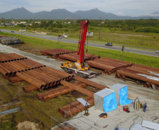 Trecho da praia de Matinhos fica interditado para preparação do canteiro de obras