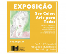 Biblioteca Pública recebe exposição de arte inclusiva produzida por pessoas com deficiência visual