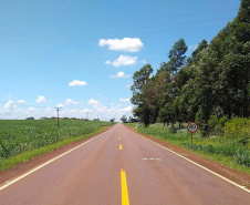 Trecho da PR-317 entre Toledo e Santa Helena recebe reforço na sinalização viária