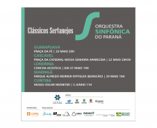 Orquestra Sinfônica do Paraná se apresenta em quatro cidades em maio