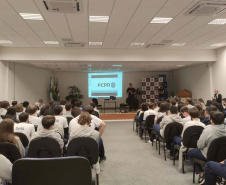 PCPR ministra palestra para mais de 600 alunos sobre crimes em ambientes virtuais