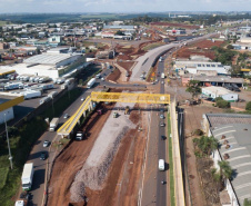 Obra do novo Trevo Cataratas em Cascavel chega a 80% de conclusão 