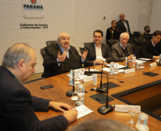 Governador Carlos Massa Ratinho Junior anuncia parceria entre Fiocruz,Tecpar e IBMP. Foto: Ari Dias/AEN.