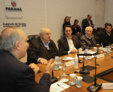 Governador Carlos Massa Ratinho Junior anuncia parceria entre Fiocruz,Tecpar e IBMP. Foto: Ari Dias/AEN.