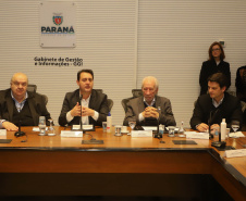 Governador Carlos Massa Ratinho Junior anuncia parceria entre Fiocruz,Tecpar e IBMP. Foto: Ari Dias/AEN.