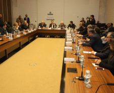 Governador Carlos Massa Ratinho Junior anuncia parceria entre Fiocruz,Tecpar e IBMP. Foto: Ari Dias/AEN.