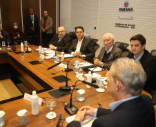 Governador Carlos Massa Ratinho Junior anuncia parceria entre Fiocruz,Tecpar e IBMP. Foto: Ari Dias/AEN.