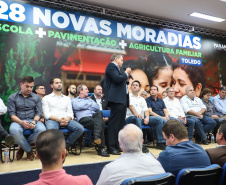 Governador Carlos Massa Ratinho Junior libera recursos para a infraestrutura urbana do município de Toledo, no Oeste do Estado - 
