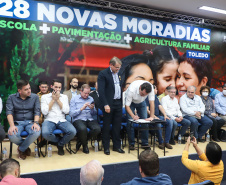 Governador Carlos Massa Ratinho Junior libera recursos para a infraestrutura urbana do município de Toledo, no Oeste do Estado - 