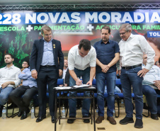 Governador Carlos Massa Ratinho Junior libera recursos para a infraestrutura urbana do município de Toledo, no Oeste do Estado - 